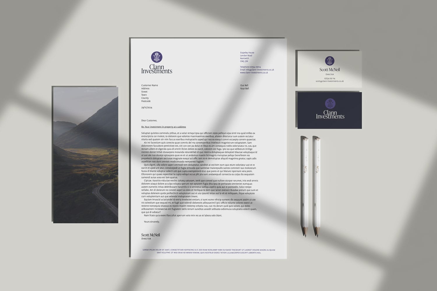 Clann Investments Stationery MockUp